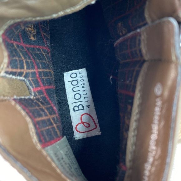 Blondo Waterproof Ankle Boot Bootie Womens 9M Gray Nubuck Leather Uppers Zip Up - Picture 4 of 12